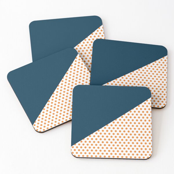 Item preview, Triangle and Polka Dots | Mixed Patterns | Blue and Orange designed and sold by rsty11.