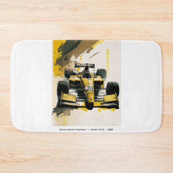 Item preview, Heinz-Harald Frentzen Vintage 2000 Jordan EJ10 F1 Watercolour Painting Print  designed and sold by PicTechNowArt.