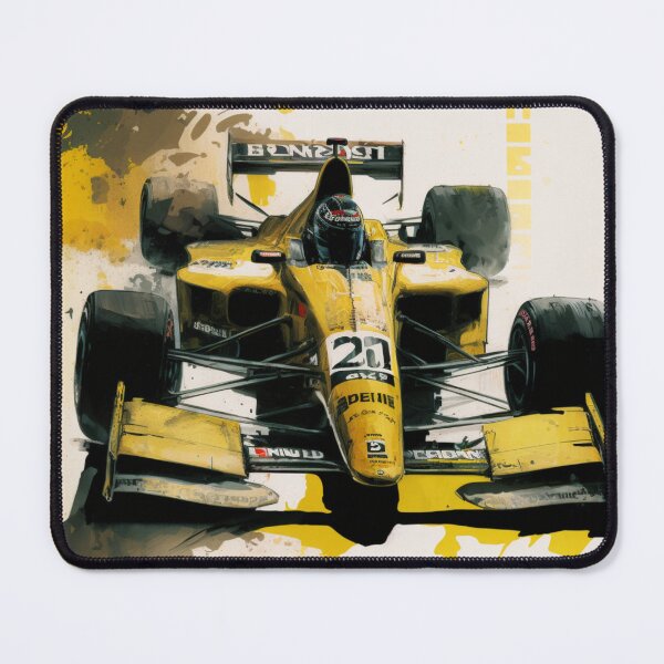 Item preview, Heinz-Harald Frentzen Vintage 2000 Jordan EJ10 F1 Watercolour Painting Print designed and sold by PicTechNowArt.