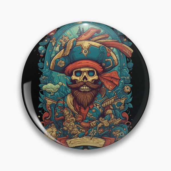 Item preview, Pirate skull designed and sold by jordygraph.