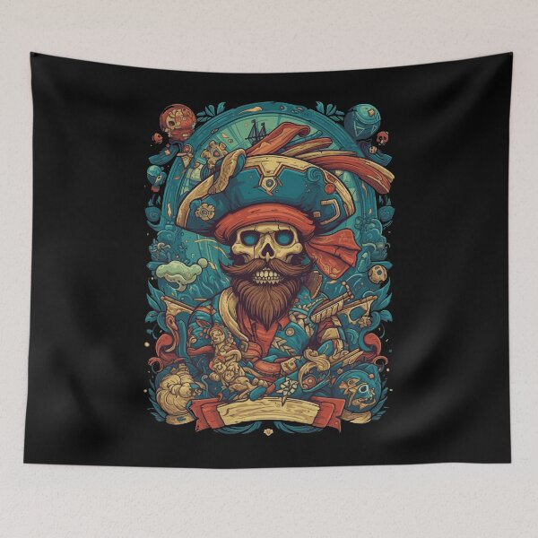 Item preview, Pirate skull designed and sold by jordygraph.