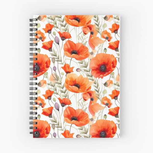 Artikelvorschau, Boho Poppies Flower Pattern entworfen und verkauft von artavantgarde.
