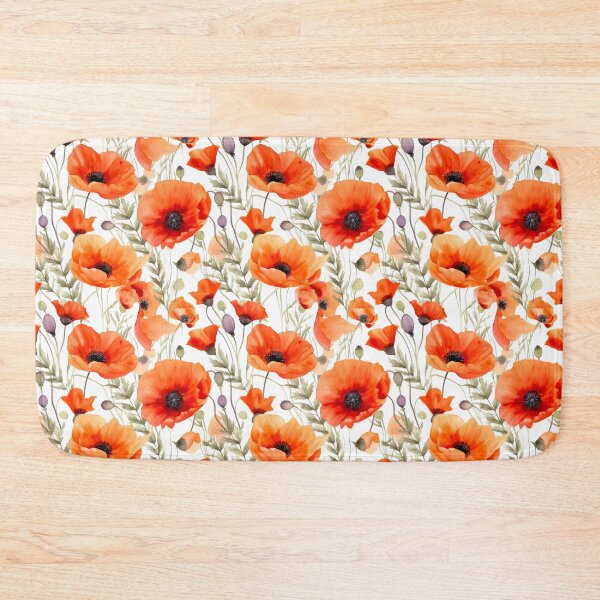 Artikelvorschau, Boho Poppies Flower Pattern entworfen und verkauft von artavantgarde.