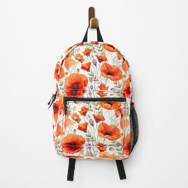 Artikelvorschau, Boho Poppies Flower Pattern  entworfen und verkauft von artavantgarde.