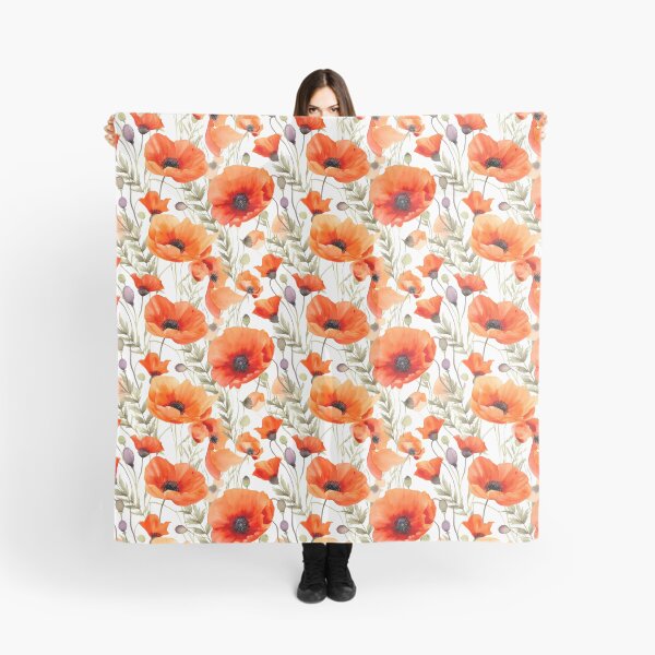 Artikelvorschau, Boho Poppies Flower Pattern entworfen und verkauft von artavantgarde.