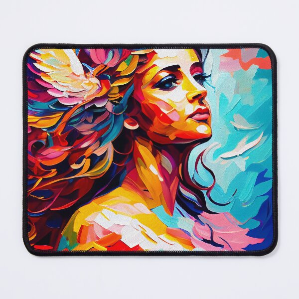 Item preview, Arianrhod Moon Goddess | Palette Knife Oil Digital Painting designed and sold by VividViews.