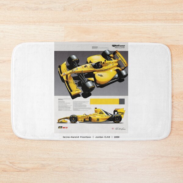 Item preview, Heinz-Harald Frentzen Vintage 2000 Jordan EJ10 F1 Racing Retro Poster Print designed and sold by PicTechNowArt.