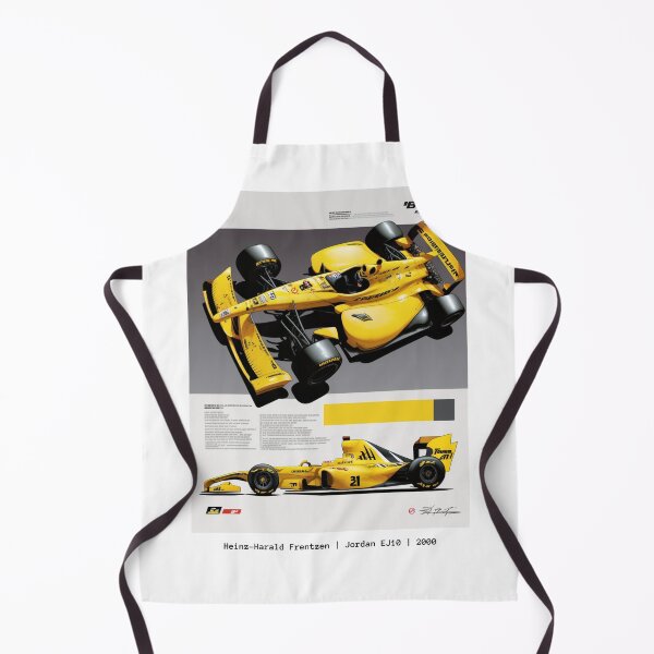 Item preview, Heinz-Harald Frentzen Vintage 2000 Jordan EJ10 F1 Racing Retro Poster Print designed and sold by PicTechNowArt.