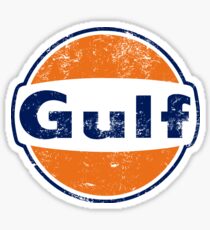 Gulf Racing Retro Sticker