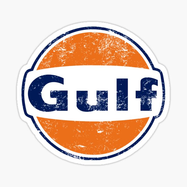 Gulf Racing Retro Sticker
