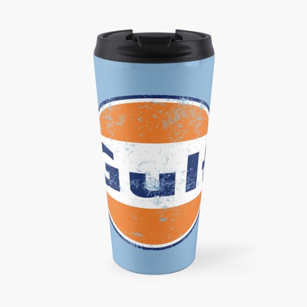 Gulf Racing Retro Travel Mug