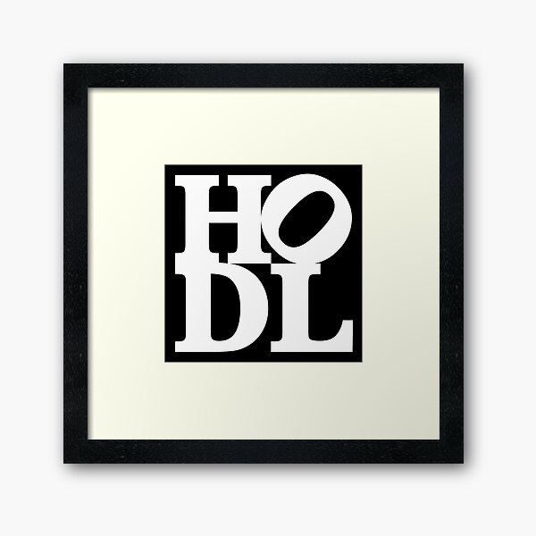 Hodl Satoshi Nakamoto Bitcoin Meme Framed Art Print By Vintagegraphic Redbubble