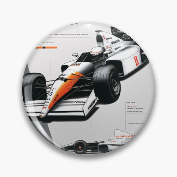 Item preview, Miki Hakkinen Vintage 2000 Mclaren MP4/15 F1 Racing Retro Poster Print  designed and sold by PicTechNowArt.