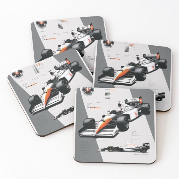 Item preview, Miki Hakkinen Vintage 2000 Mclaren MP4/15 F1 Racing Retro Poster Print  designed and sold by PicTechNowArt.