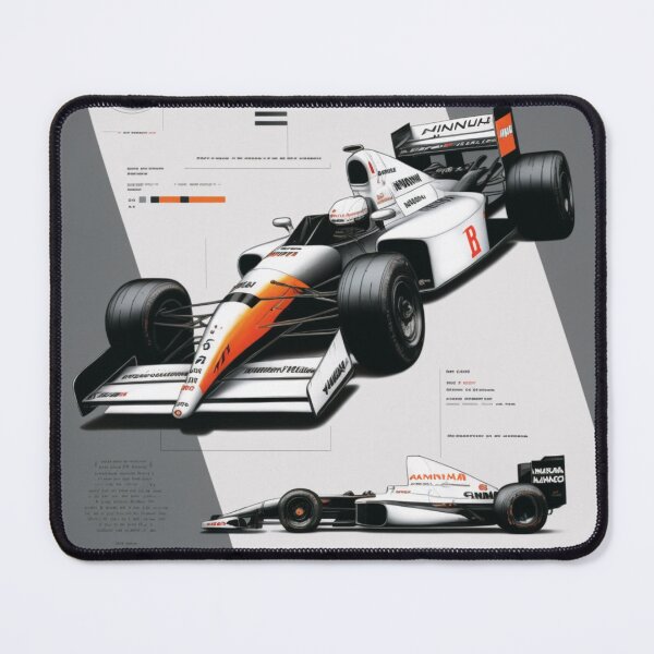 Item preview, Miki Hakkinen Vintage 2000 Mclaren MP4/15 F1 Racing Retro Poster Print designed and sold by PicTechNowArt.