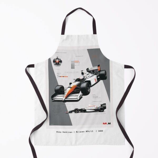 Item preview, Miki Hakkinen Vintage 2000 Mclaren MP4/15 F1 Racing Retro Poster Print designed and sold by PicTechNowArt.