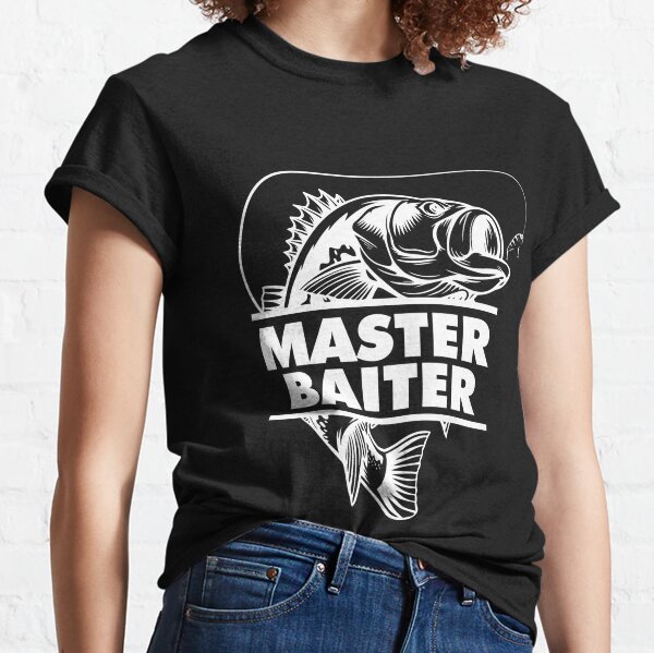 Master Baiter Fishing Black Adult T-Shirt - 2X-Large
