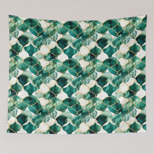 Artikelvorschau, Minimal Geometric Plant Watercolor Pattern entworfen und verkauft von artavantgarde.
