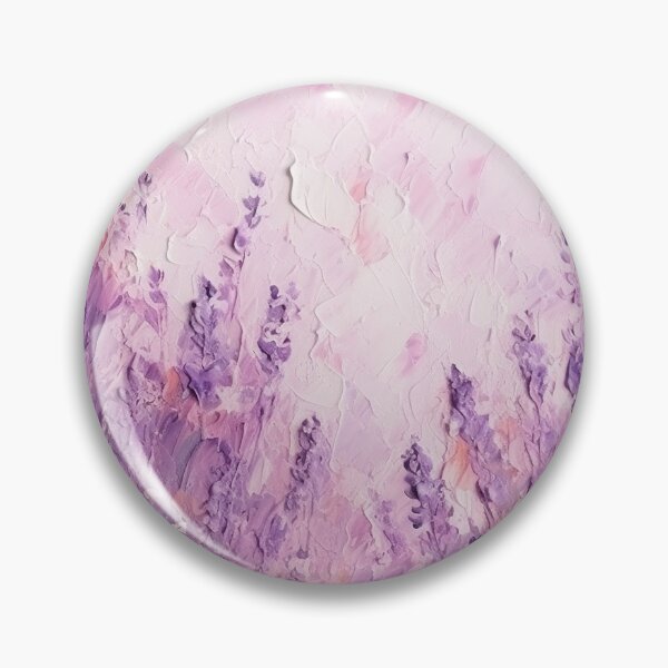 Item preview, Thick and Luscious Lavender - 3D, thick painting, brushstrokes texture purple flowers on canvas  designed and sold by EmeraldeaArt.