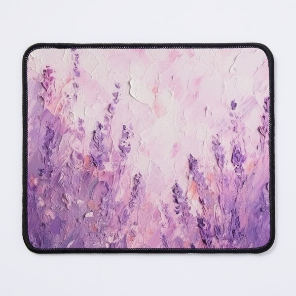 Item preview, Thick and Luscious Lavender - 3D, thick painting, brushstrokes texture purple flowers on canvas designed and sold by EmeraldeaArt.