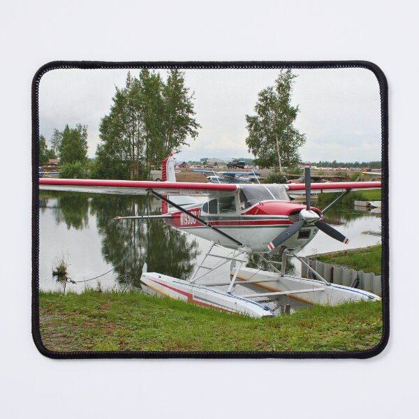 Item preview, Red, White and grey float plane, Lake Hood, Alaska designed and sold by FranWest.