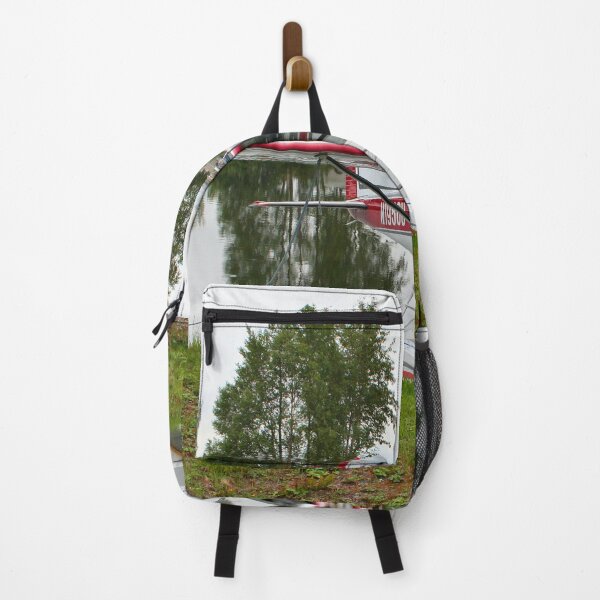 Item preview, Red, White and grey float plane, Lake Hood, Alaska designed and sold by FranWest.