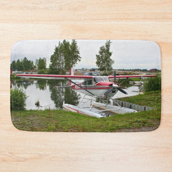 Item preview, Red, White and grey float plane, Lake Hood, Alaska designed and sold by FranWest.