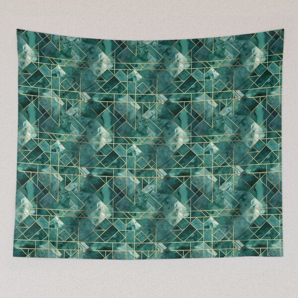 Artikelvorschau, Minimal Geometric Plant Watercolor Pattern entworfen und verkauft von artavantgarde.