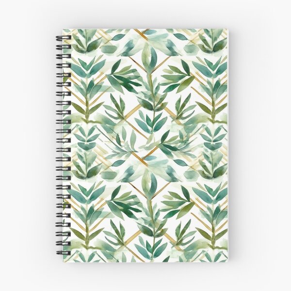 Artikelvorschau, Minimal Geometric Plant Watercolor Pattern entworfen und verkauft von artavantgarde.
