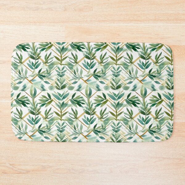Artikelvorschau, Minimal Geometric Plant Watercolor Pattern entworfen und verkauft von artavantgarde.