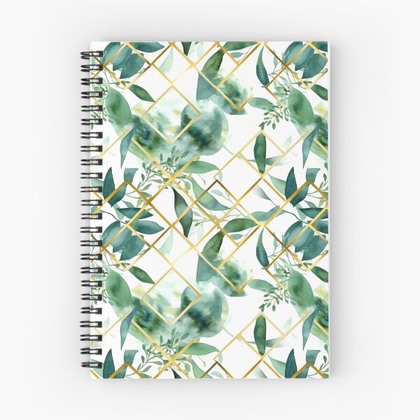 Artikelvorschau, Minimal Geometric Plant Watercolor Pattern entworfen und verkauft von artavantgarde.