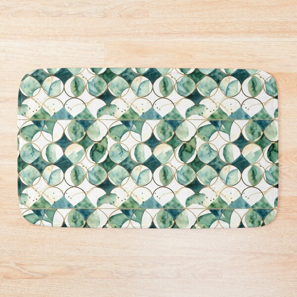 Artikelvorschau, Minimal Geometric Plant Watercolor Pattern entworfen und verkauft von artavantgarde.