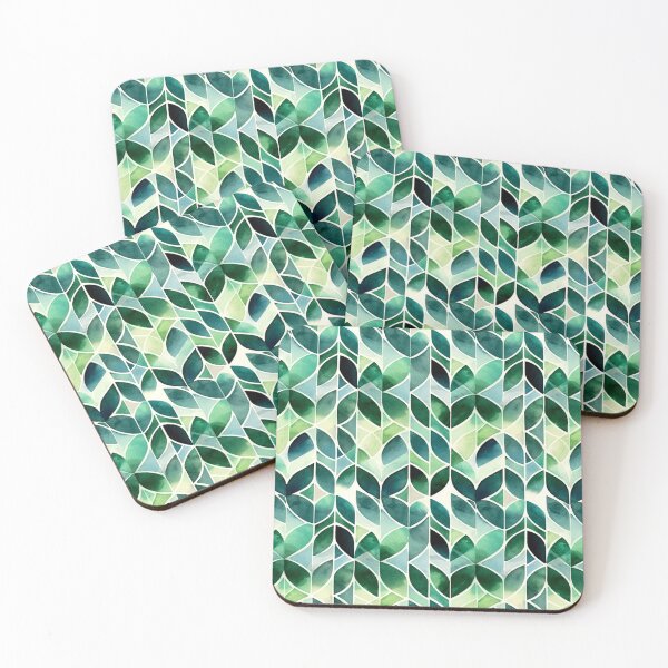 Artikelvorschau, Minimal Geometric Plant Watercolor Pattern entworfen und verkauft von artavantgarde.