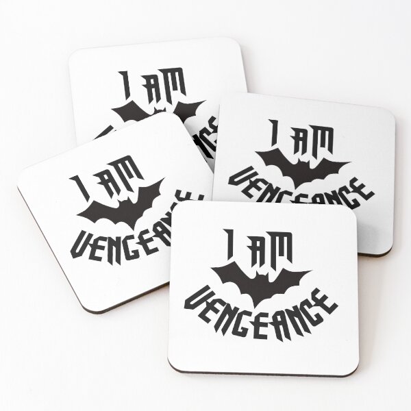 Item preview, I am vengeance! black - white version - white background designed and sold by MaesterAemon.
