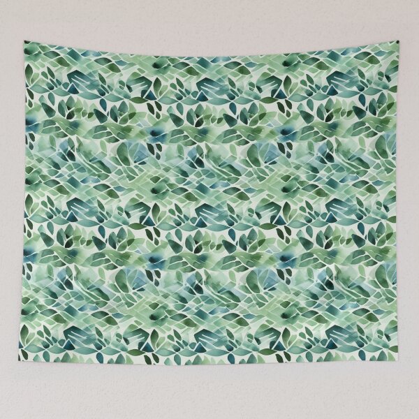 Artikelvorschau, Minimal Geometric Plant Watercolor Pattern entworfen und verkauft von artavantgarde.