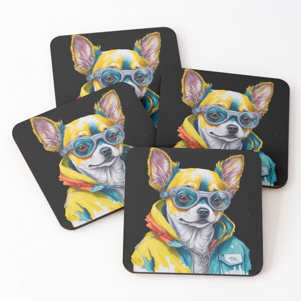 Item preview, Cool Chihuahua In Jacket And Sunglasses designed and sold by artist-mac.