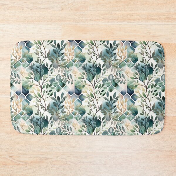 Artikelvorschau, Minimal Geometric Plant Watercolor Pattern entworfen und verkauft von artavantgarde.