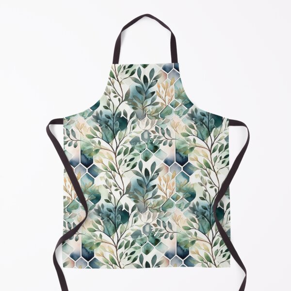 Artikelvorschau, Minimal Geometric Plant Watercolor Pattern entworfen und verkauft von artavantgarde.