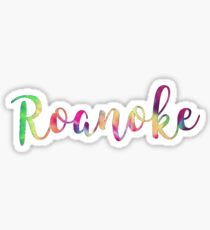 Roanoke Tie Die Sticker