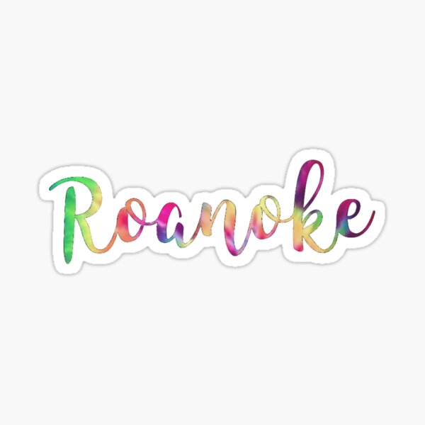 Roanoke Tie Die Sticker