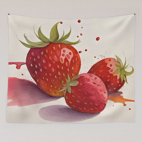Item preview, Strawberries Modern Contemporary Artwork designed and sold by davidelder.