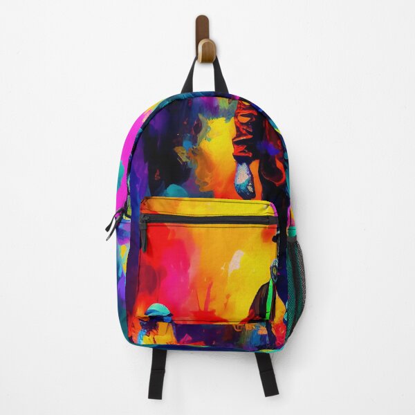 Item preview, Rioters & Smoke Bombs Vibrant Art | Palette Knife Oil Digital Painting designed and sold by VividViews.