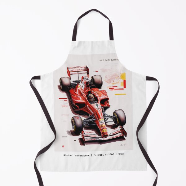 Item preview, Michael Shumacher Ferrari F1-2000 F1 Racing Retro Poster Print designed and sold by PicTechNowArt.