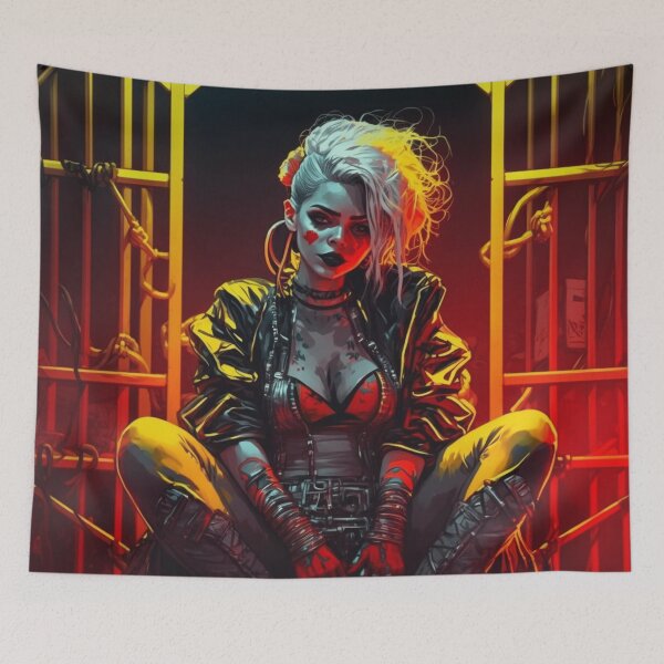 Item preview, Crazy Cyberpunk Girl designed and sold by Nightarcade.