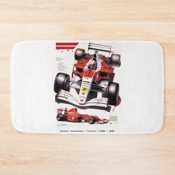 Item preview, Michael Shumacher Ferrari F1-2000 F1 Racing Retro Poster Print designed and sold by PicTechNowArt.