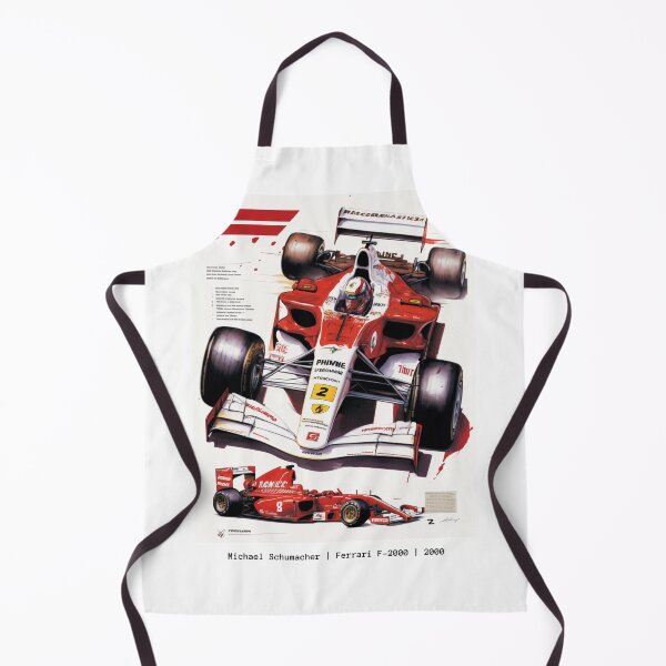 Item preview, Michael Shumacher Ferrari F1-2000 F1 Racing Retro Poster Print designed and sold by PicTechNowArt.