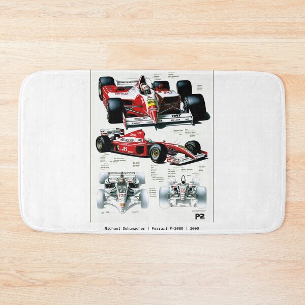 Item preview, Michael Shumacher Ferrari F1-2000 F1 Racing Retro Poster Print designed and sold by PicTechNowArt.
