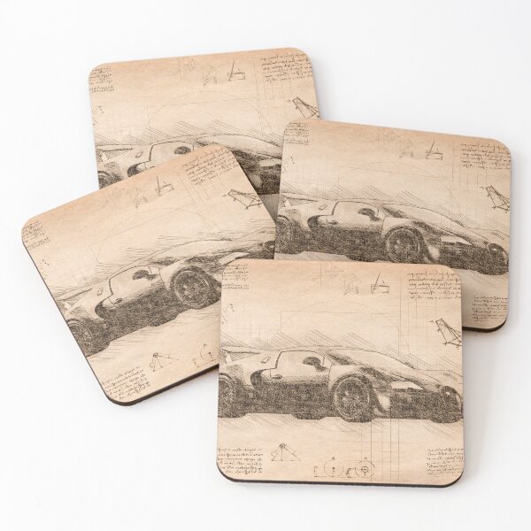 Item preview, Da Vinci Sketch Art BugattiVeyron - Vintage designed and sold by Rayyanz.