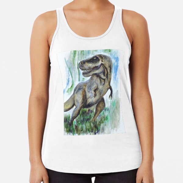 Salvatori Dinosaur Racerback Tank Top