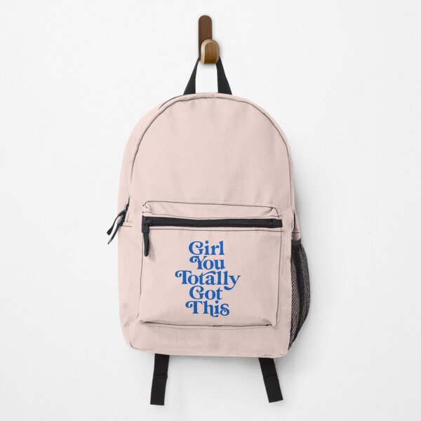 Item preview, Girl You Totally Got This Typography by The Motivated Type in pale pink and blueberry blue designed and sold by MotivatedType.